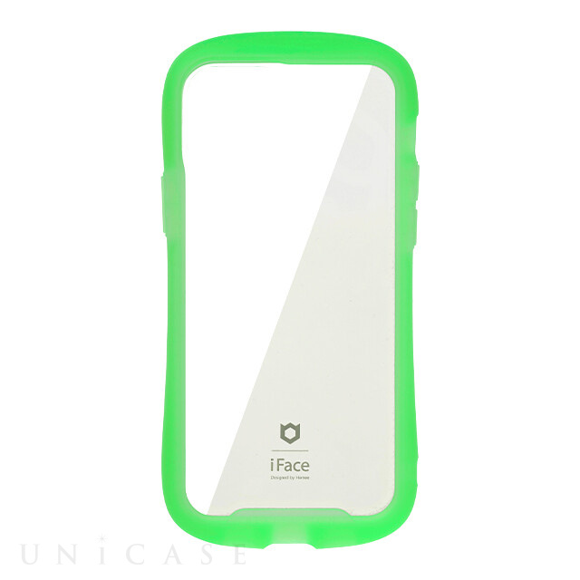 【iPhone14 ケース】iFace Reflection Neo 強化ガラスクリアケース (クリアグリーン)