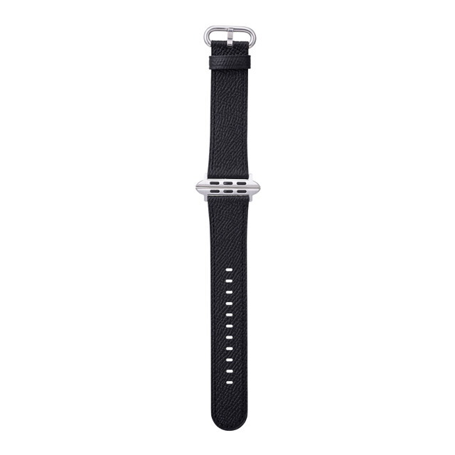 【Apple Watch バンド 49/45/44/42mm】”Mijas” クロスグレインレザーバンド (ブラック) for Apple Watch Ultra2/1/SE(第2/1世代)/Series9/8/7/6/5/4/3/2/1サブ画像