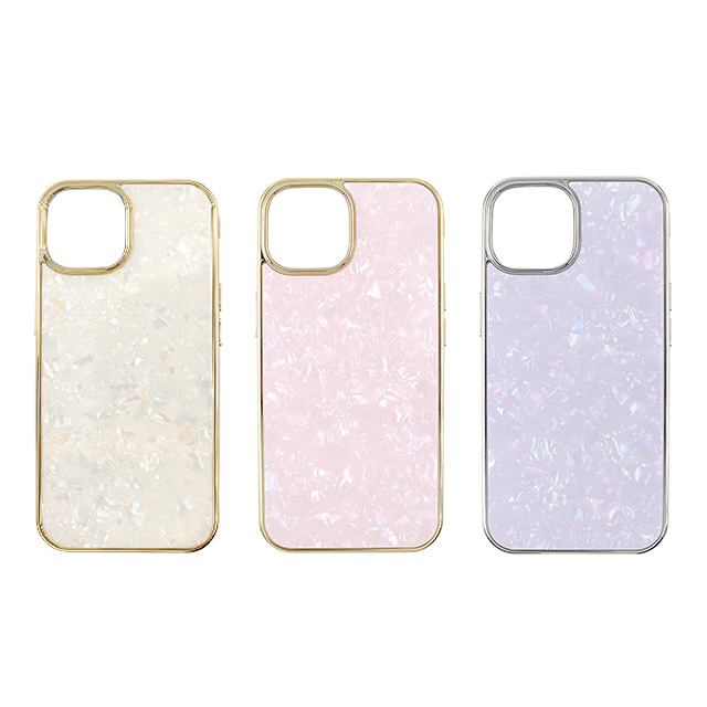 【iPhone15/14/13 ケース】Glass Shell Case (gold)