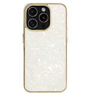 【iPhone15 Pro ケース】Glass Shell Case (gold)