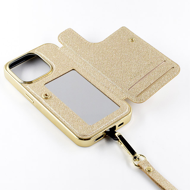 【iPhone15 Pro ケース】Cross Body Case Duo (prism gold)サブ画像