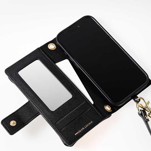 【iPhone15 Pro ケース】Minimal Pouch Case (black)サブ画像