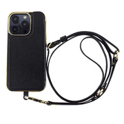 【iPhone15 Pro ケース】Cross Body Case Duo (black)