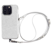 【iPhone15 Pro ケース】Cross Body Case Duo (shine silver)