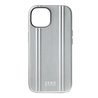 【iPhone15/14/13 ケース】ZERO HALLIBURTON Hybrid Shockproof Case (Matte Silver)