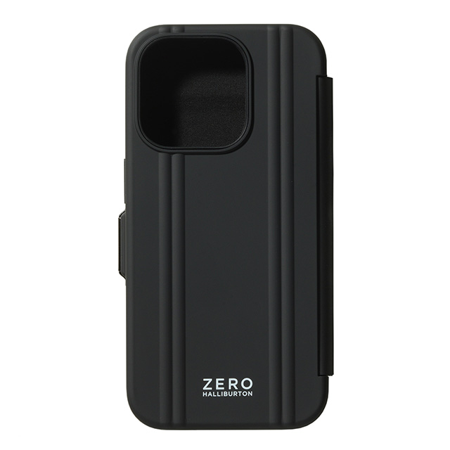 【iPhone15 Pro ケース】ZERO HALLIBURTON Hybrid Shockproof Flip Case (Black)サブ画像