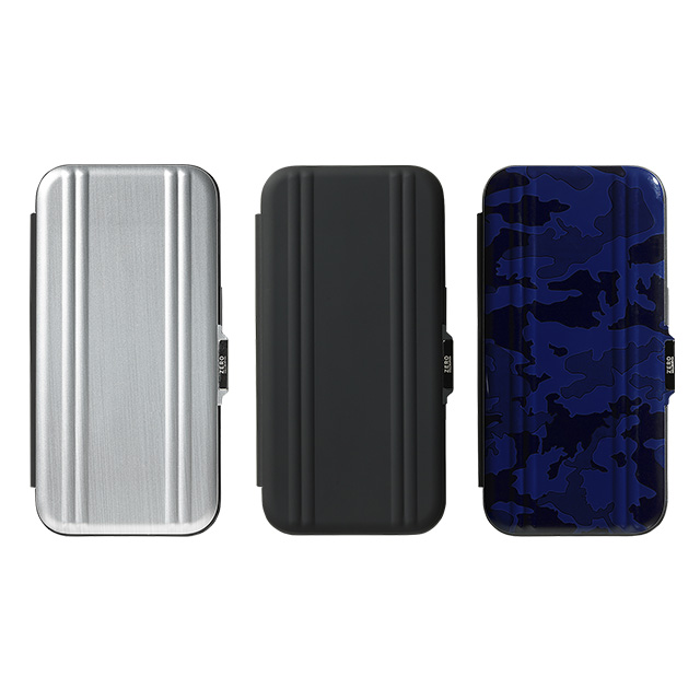 【iPhone15 Pro ケース】ZERO HALLIBURTON Hybrid Shockproof Flip Case (Matte Silver)サブ画像