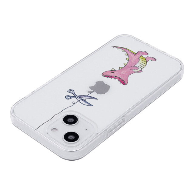 【iPhone15 ケース】ソフトクリアケース (はらぺこザウルス ピンク)サブ画像