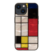 【iPhone15 ケース】天然貝ケース (Mondrian)