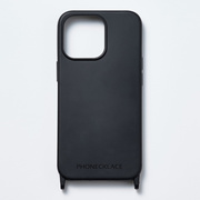 【iPhone15 Pro ケース】ストラップホール付きシリコンケース (ブラック)