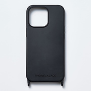 【iPhone15 Pro Max ケース】ストラップホール付きシリコンケース (ブラック)