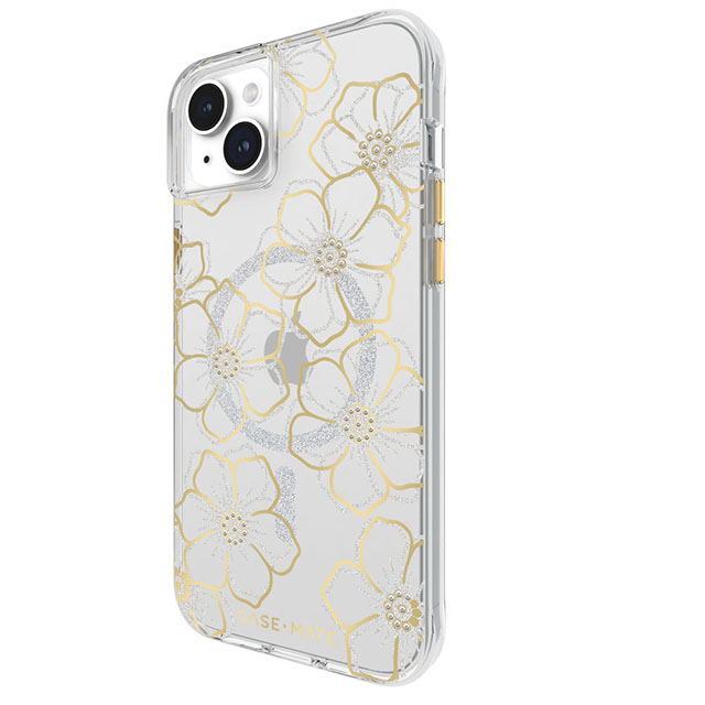【iPhone15 Plus ケース】MagSafe対応 抗菌 リサイクル材料 Floral Gems (Gold)goods_nameサブ画像
