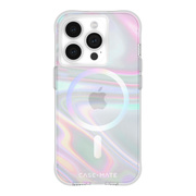 【iPhone15 Pro ケース】MagSafe対応 抗菌 リサイクル材料 Soap Bubble (Iridescent)
