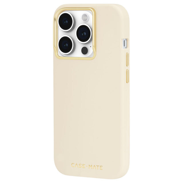 【iPhone15 Pro ケース】MagSafe対応 抗菌 リサイクル材料 Silicone (Beige)サブ画像