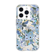 【iPhone15 Pro ケース】MagSafe対応 抗菌 リサイクル材料 Garden Party Blue