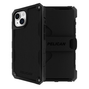 【iPhone15/14/13 ケース】MagSafe対応 スタンド機能付きホルスター付属抗菌 リサイクル材料 Shield (Black)