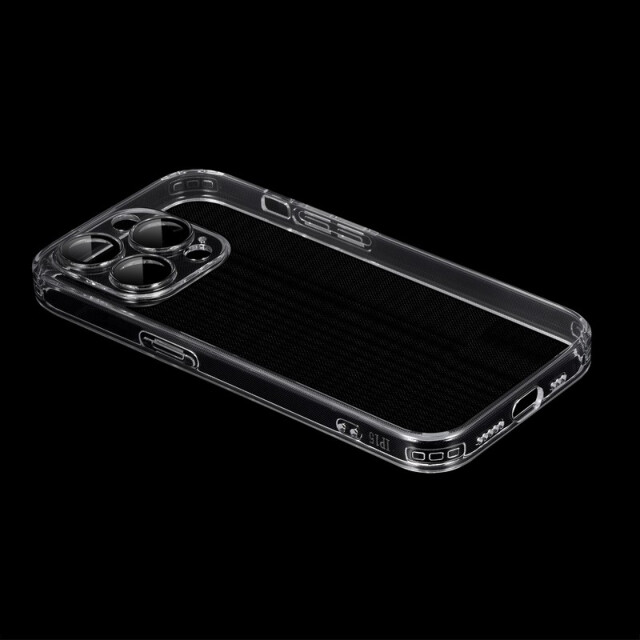 【iPhone15 Pro ケース】カメラレンズ保護ガラスハイブリッドケース 「UTILO All Glass Cover」 (クリア)サブ画像