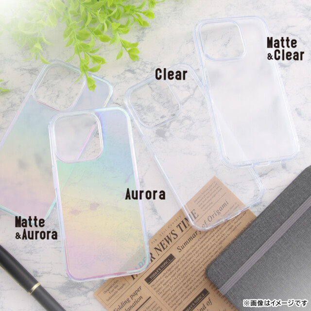 【iPhone15 Pro ケース】ガラスハイブリッドケース (マット/オーロラ)サブ画像
