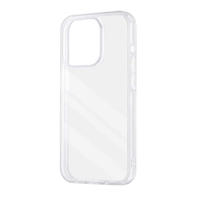 【iPhone15 Pro ケース】ガラスハイブリッドケース (クリア)
