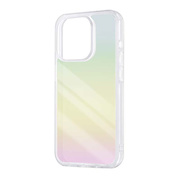 【iPhone15 Pro ケース】ガラスハイブリッドケース (オーロラ)