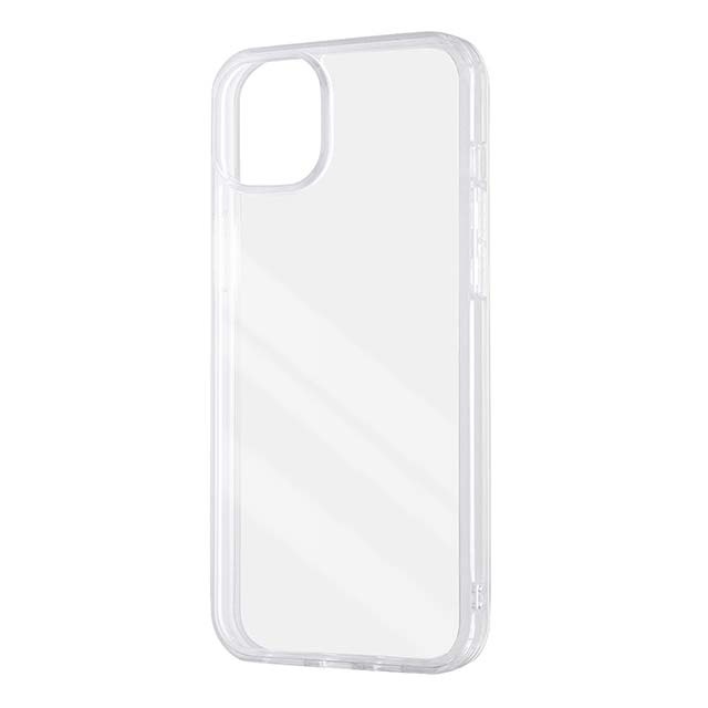 【iPhone15 Plus ケース】ガラスハイブリッドケース (クリア)