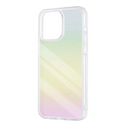 【iPhone15 Pro Max ケース】ガラスハイブリッドケース (オーロラ)