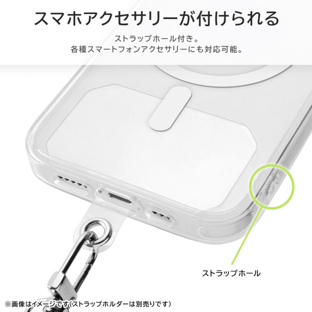 【iPhone15 Pro ケース】耐衝撃 ハイブリッドケース MagSafe マグネット式アクセサリー対応 (クリア)サブ画像