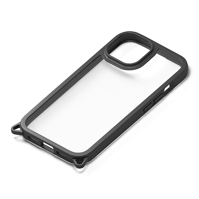 iPhone15 ケース】クリアタフケース (ブラック) PGA | iPhone