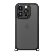 【iPhone15 Pro ケース】クリアタフケース (ブラック)