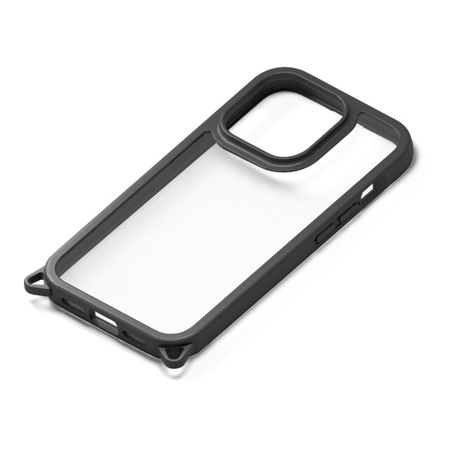 【iPhone15 Pro Max ケース】クリアタフケース (ブラック)サブ画像
