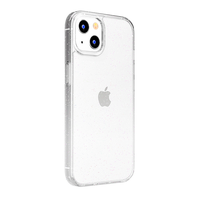 【iPhone15 ケース】グラデーションハイブリッドケース (ラメ・ホワイト)サブ画像