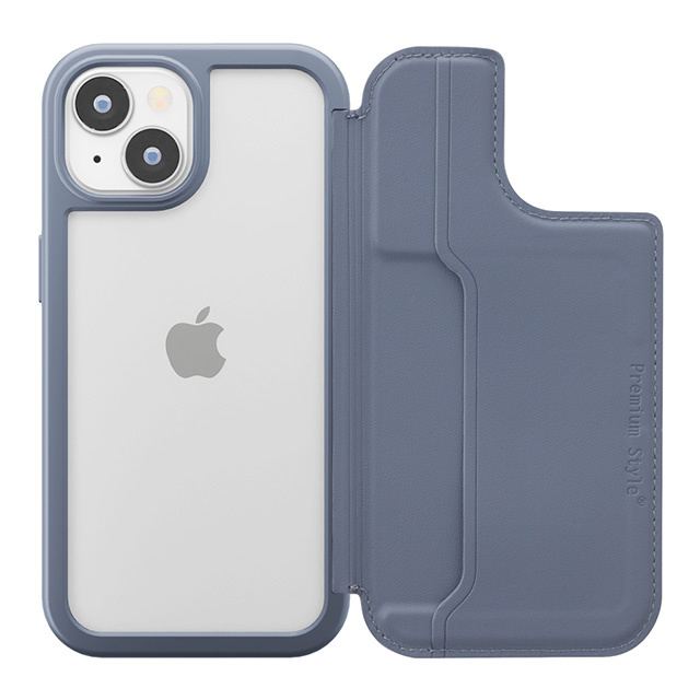 iPhone15 ケース】バックフリップケース (ブルー) PGA | iPhoneケース ...