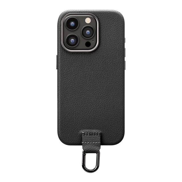 iPhone15 Pro ケース】PUレザーケース (ブラック) PGA | iPhoneケース 