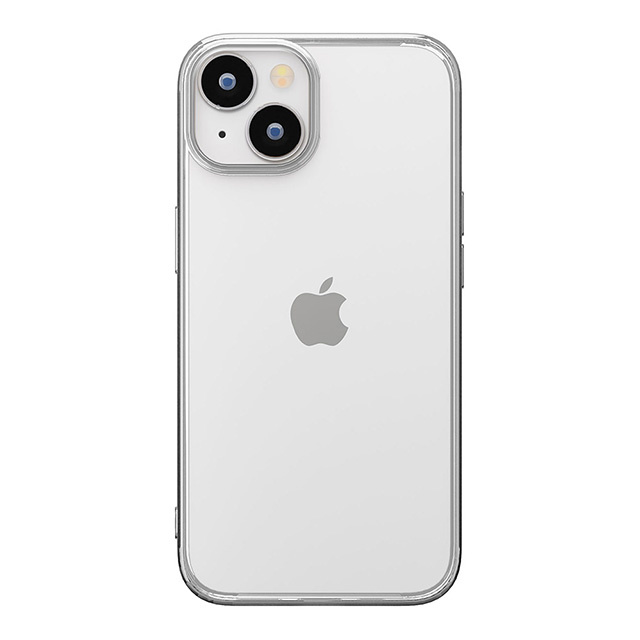 iPhone15 ケース】メタリックフレーム ソフトケース (シルバー) PGA
