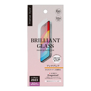 【iPhone15 Plus/15 Pro Max フィルム】ガイドフレーム付 液晶保護ガラス BRILLIANT (アンチグレア)