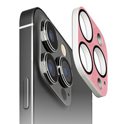 【iPhone15 Pro/15 Pro Max フィルム】カメラフルプロテクター (PVCレザー/ダスティピンク)