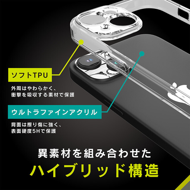 【iPhone15 ケース】[Turtle Solid] 超精密設計 ハイブリッドケース (クリア)サブ画像