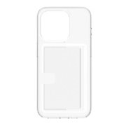 【iPhone15 Pro ケース】[Turtle Pocket] 背面カードポケット付きハイブリッドケース クリアポケット