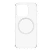 【iPhone15 Pro ケース】MagSafe対応 ハイブリッドクリアケース (ホワイトリング)