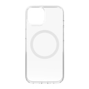 【iPhone15 Plus ケース】MagSafe対応 ハイブリッドクリアケース (ホワイトリング)