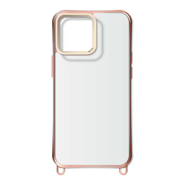 【iPhone15 ケース】新形状ケース METAL CASE (ピンクゴールド)