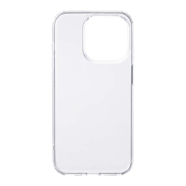 【iPhone15 Pro ケース】“Glassty” ガラスハイブリッドケース (クリア)