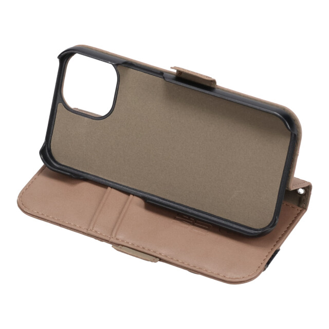 【iPhone15 ケース】DAISY PACH PU QUILT Leather Book Type Case (TAUPE/BLACK)サブ画像