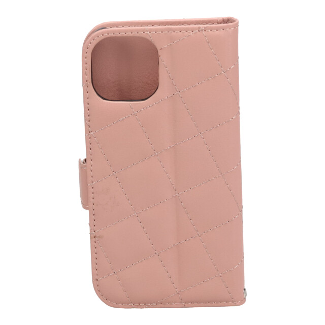 【iPhone15 ケース】DAISY PACH PU QUILT Leather Book Type Case (DUSTY PINK/WHITE)サブ画像