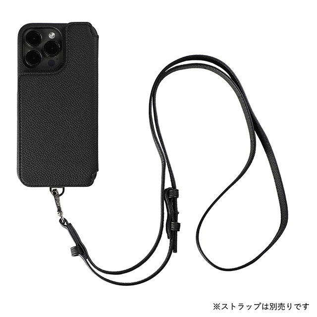 【iPhone15 Pro Max ケース】POCHE FLAT (ブラック)サブ画像