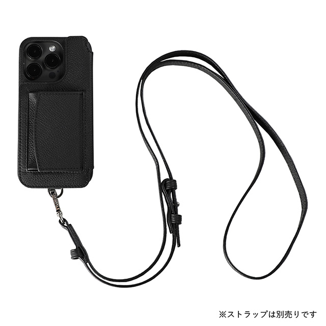【iPhone15 Pro ケース】POCHE (ブラック)サブ画像