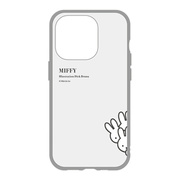 【iPhone15 Pro ケース】ミッフィー IIII fit (ひょっこり)