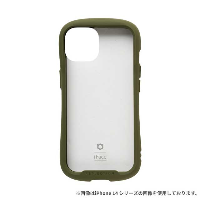 【iPhone15 ケース】iFace Reflection強化ガラスクリアケース (カーキ)