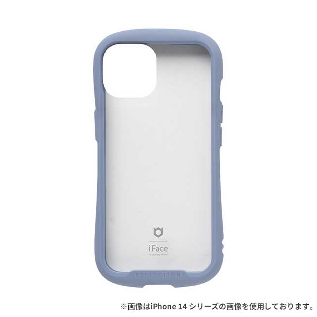 【iPhone15 ケース】iFace Reflection強化ガラスクリアケース (ペールブルー)