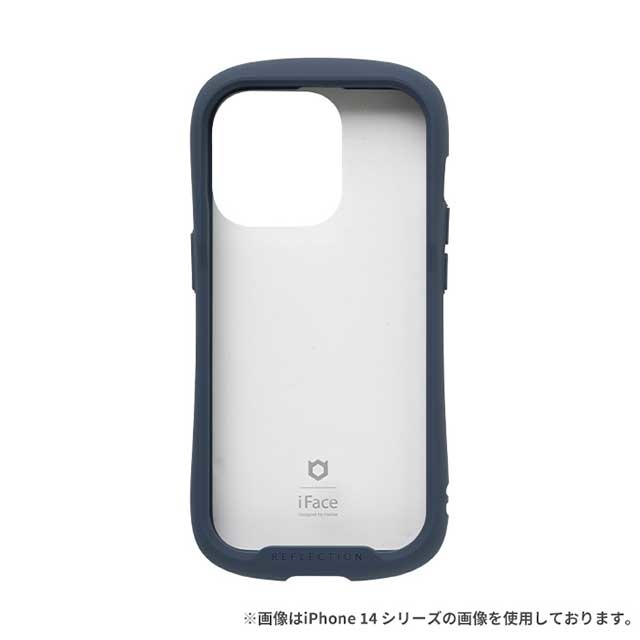 【iPhone15 Pro ケース】iFace Reflection強化ガラスクリアケース (ネイビー)
